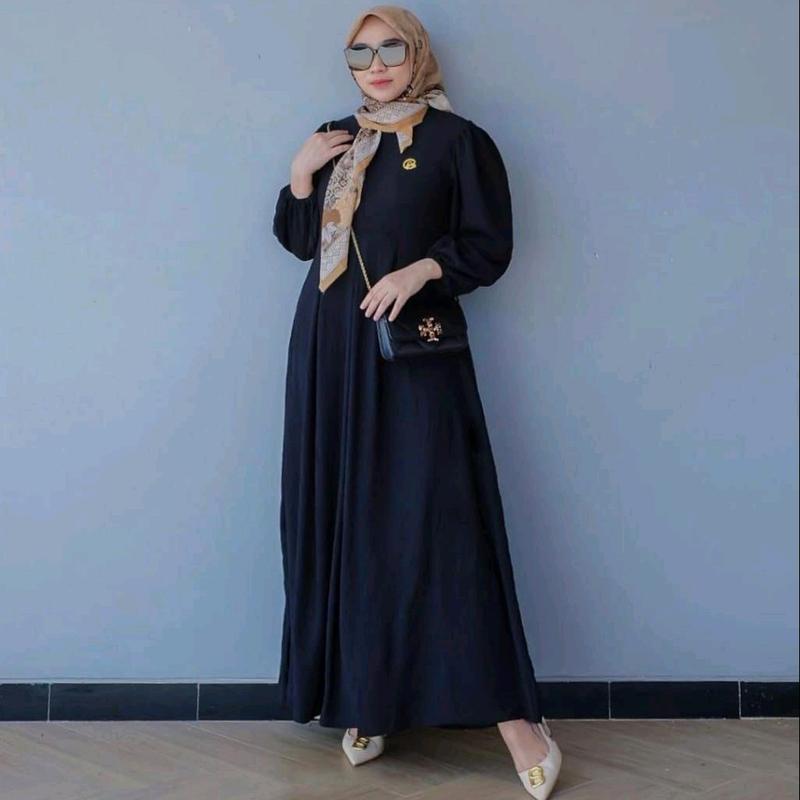 gamis karin model terbaru 2025 crinkle airflow premium Dress Balon Wanita 9