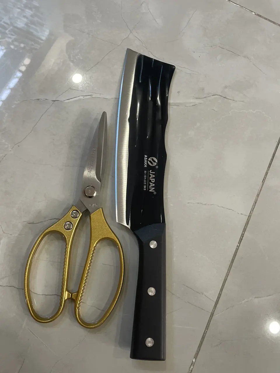 COMBO 1 DAO JANPAN THÉP KHÔNG GỈ+1 KÉO NHẬT SK5