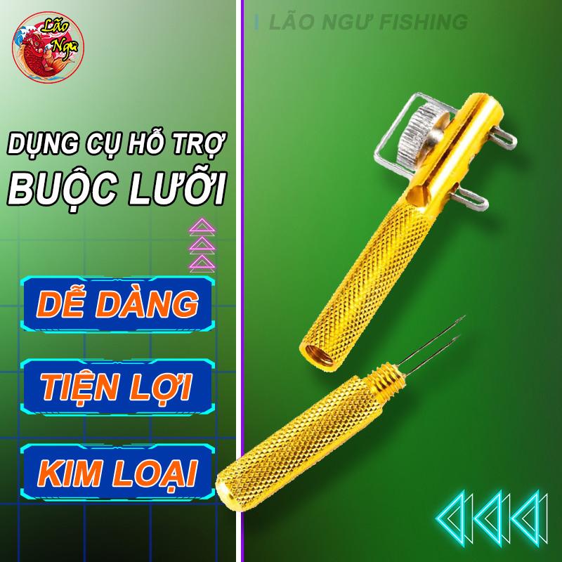 Dụng Cụ Hỗ Trợ Buộc Lưỡi Câu Cá lưỡi câu đài Bằng Kim Loại Màu Vàng Đồng