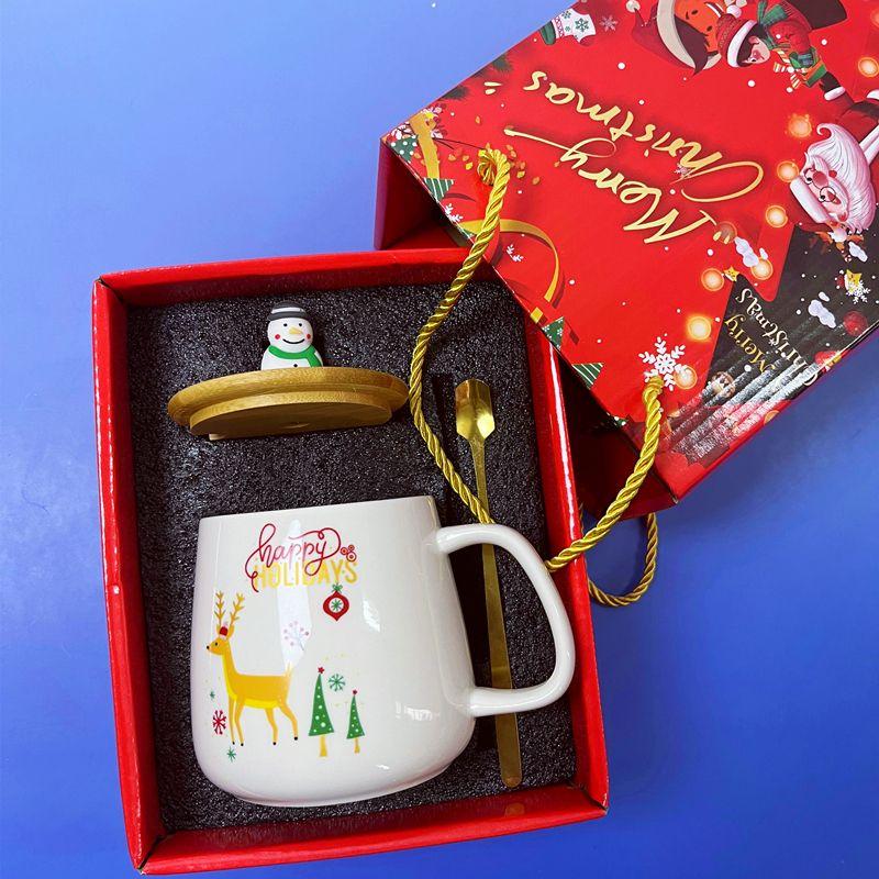 Product Introduction of Cốc Gốm, Thiết Kế Ông Già Noel Giáng Sinh, Hộp Quà Người Tuyết, Cốc Cây Thông Noel, Thích Hợp Làm Quà Tặng Cho Bạn Bè Và Bạn Gái 18