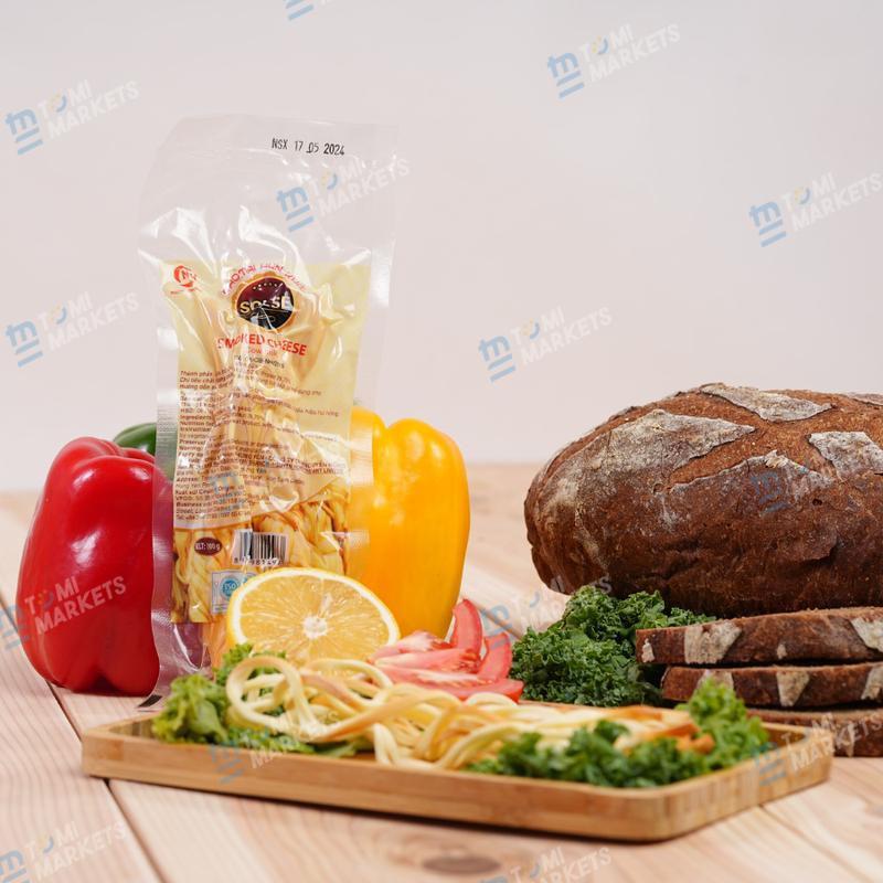 Cheese MẶN xé sợi hun khói Solse Nga 100g 2
