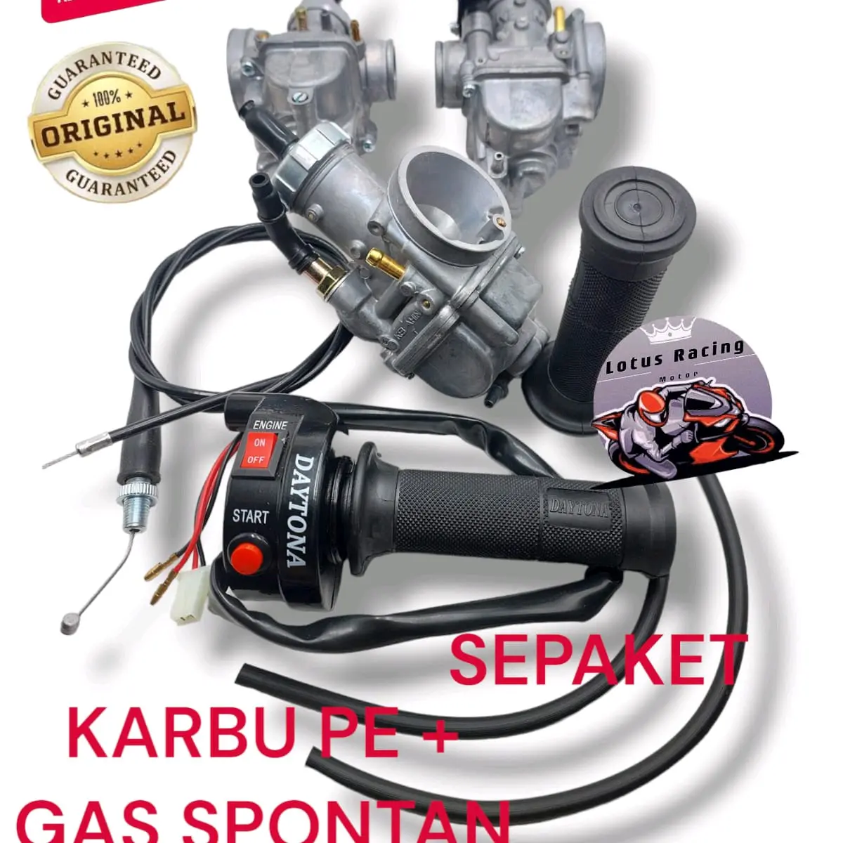 karburator pe 24 26 28 keihin sepaket gas spontan tombol n polos semua motor karbu a115 settingan mudah komplit lengkap skep bulat