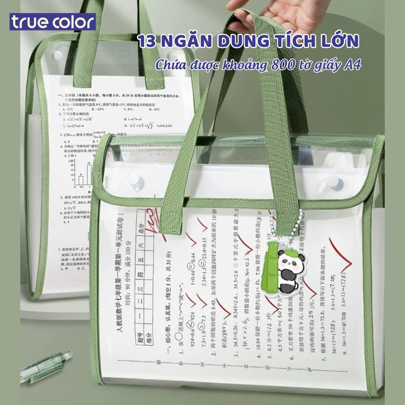 Túi đựng tài liệu 13 ngăn, tệp đựng tài liệu, cặp đựng tài liệu A4  - Túi đựng hồ sơ trong suốt, có thể chứa 800 tờ A4 túi  đựng tuidung  tailieunhieungan túi  đựng túi  đựng