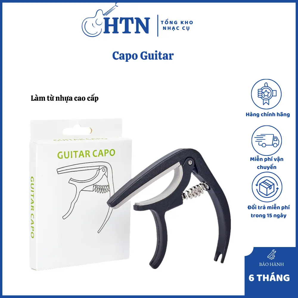 Capo đàn guitar nhựa cao cấp, Capo guitar HTN