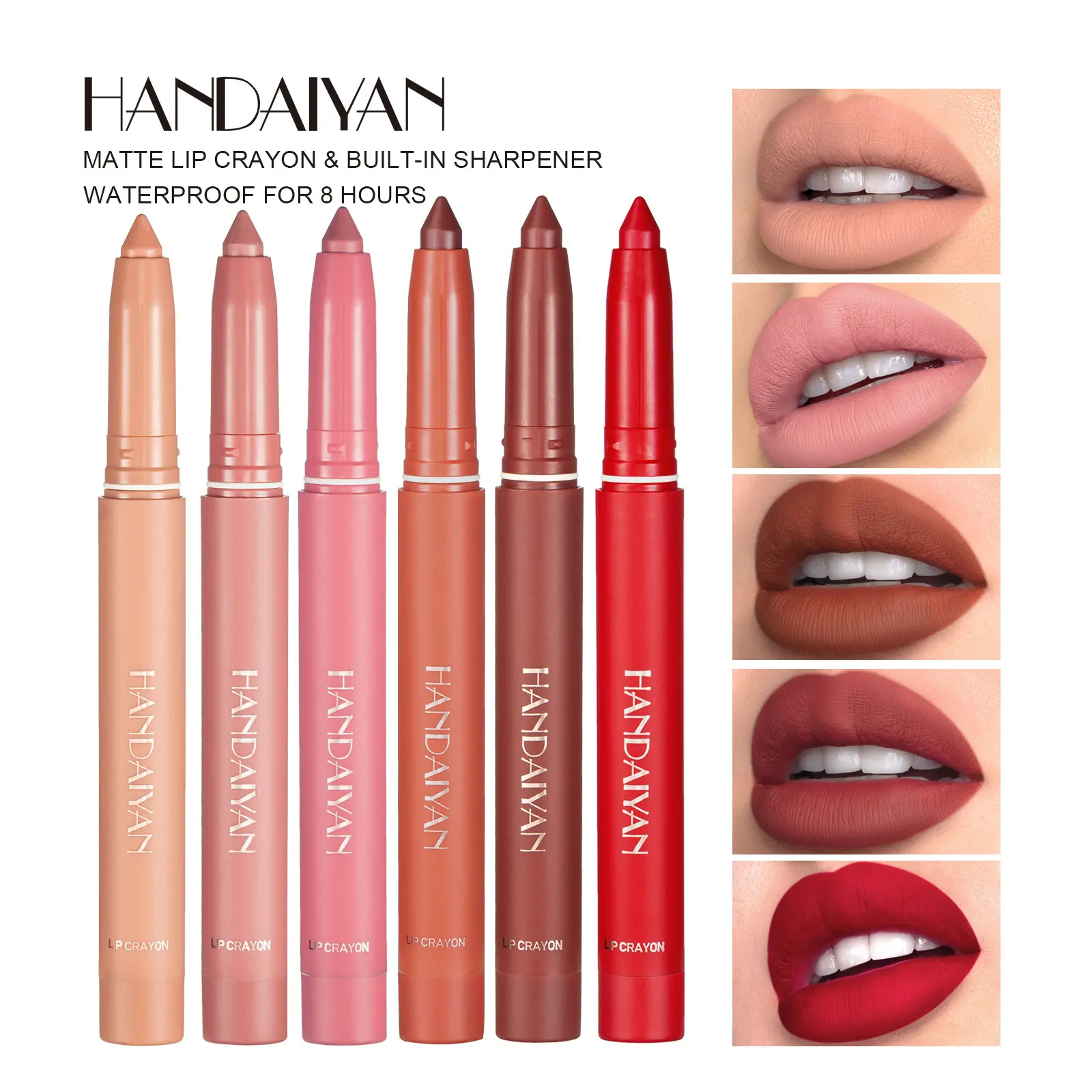 Lip Liner Automatic Waterproof No Stain on Cup Outline Lip Line Lip Pencil Lipstick Lip Liner Cosmetic Eyeliner Makeup Matte
