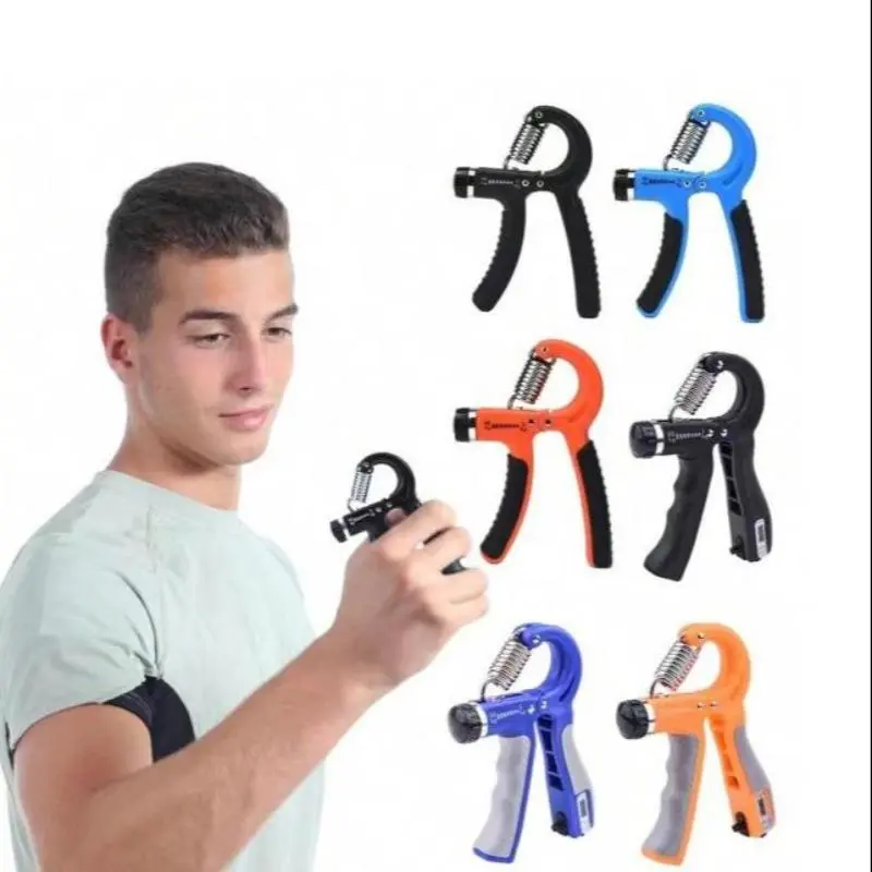 Adjustable Counting Hand Grip Strengthener, Portable Hand Grip Strengthener, Fitness Equipment for Hand, Wrist and Finger Training