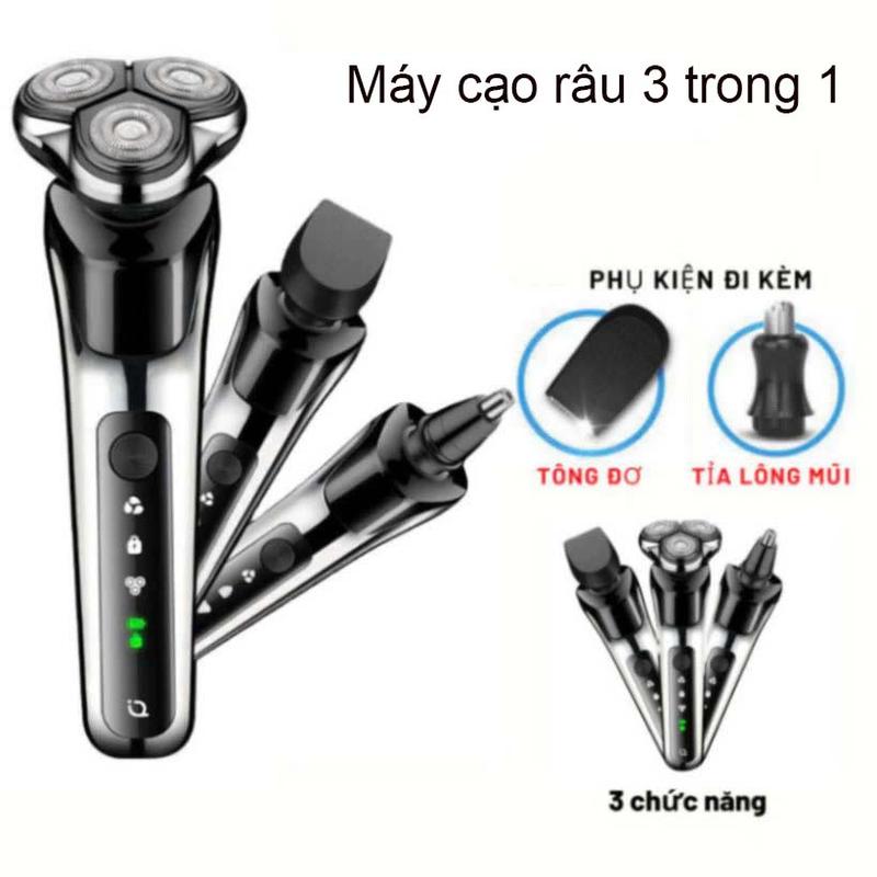 Máy Cạo Râu 9D Shaver 3in1 Tặng Kèm 5 Phụ Kiện Cao Cấp