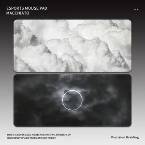 Macchiato ESPORTS Mouse Pad Karet Anti-Slip 80x30cm & 26x21cm - Kain Berkualitas untuk Gaming dan Komputer dengan Desain Minimalis dan Estetika Anime Cartoon