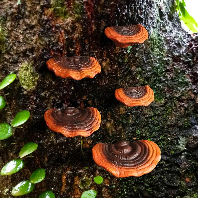 Faux Ganoderma Tree Hanging Ornament, Resin Decoration, Outdoor Garden & Courtyard Decoration, Home Decor 0