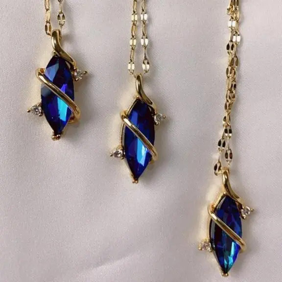 COD!! KALUNG TITANIUM BATU BIRU / SAFIR ANTI KARATAN 0