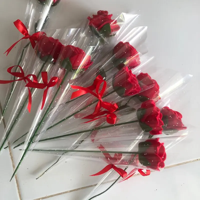 Mawar 1 tangkai Flanel / single rose 4
