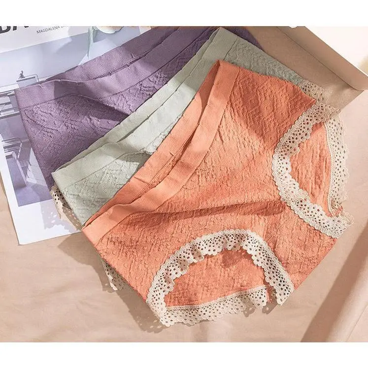 Set 10 Quần Lót Nữ Dệt Kim  Co Giãn 4 Chiều size 40kg-65kg, Thấm Hút Thoáng Mát 2