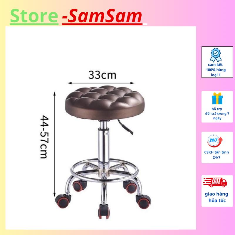 Ghế Múi - Xoay Nâng Hạ Điều Chỉnh Độ Cao Thấp dùng trong Spa Phun Xăm Tattoo Thẩm Mỹ Học Sinh ghế xoay ghế  lười tattoo  chair ghế gội đầu người lớn ghế  salon ghế  tròn nệm kursi decor