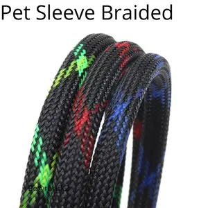 1 Meter PET Sleeve Braided Bungkus Kabel tahan panas