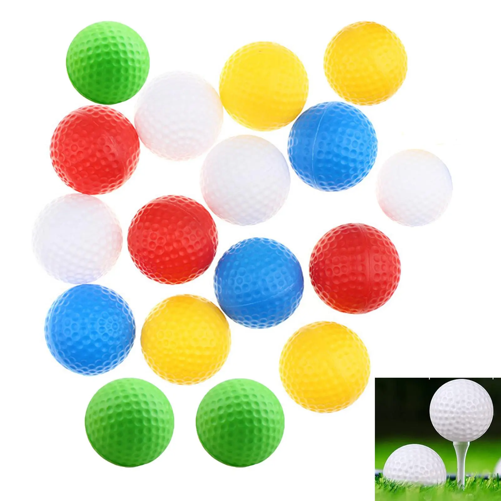 Golf Practice Ball, 24pcs/40pcs 41mm Colorful Plastic Golf Ball, Indoor Outdoor Golf Ball for Men Women, Golf Accessories