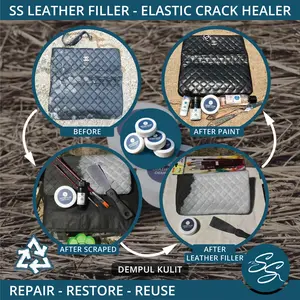 Dempul Kulit SS Leather Filler - Penambal Kulit Retak Dempul Jok Mobil Sofa Tas Sepatu Shoe