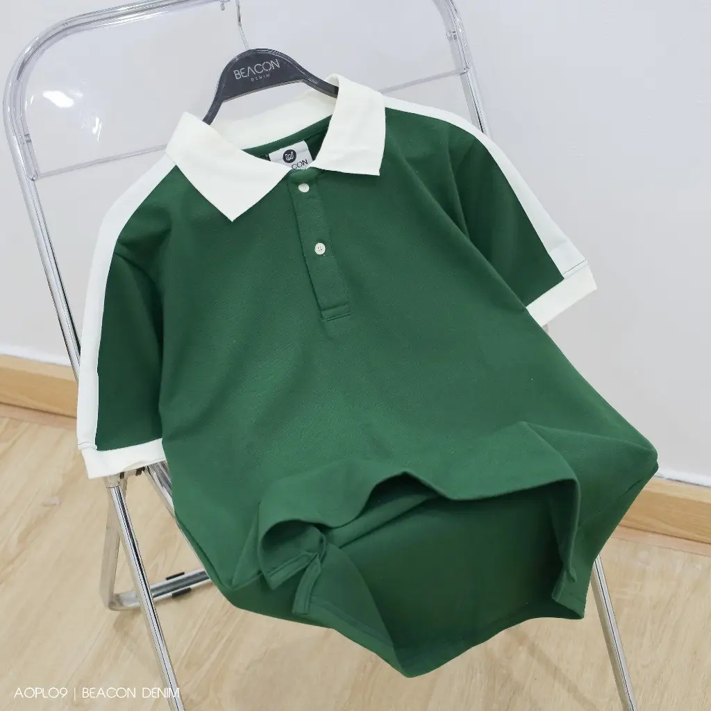 Áo Polo Nam Chất Cotton Thun Phối Vai BỜM SHOP (Beacon Denim cũ) Form Regular fit Thoáng Mát AOPL09 Menswear Top