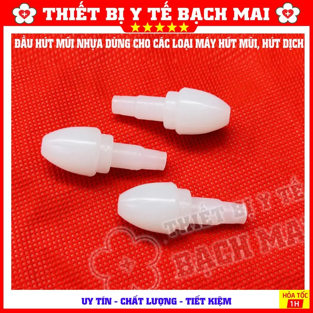 COMBO 10 Đầu Hút Mũi Nhựa Dùng Cho Máy Hút Dịch 1 Bình Và 2 Bình