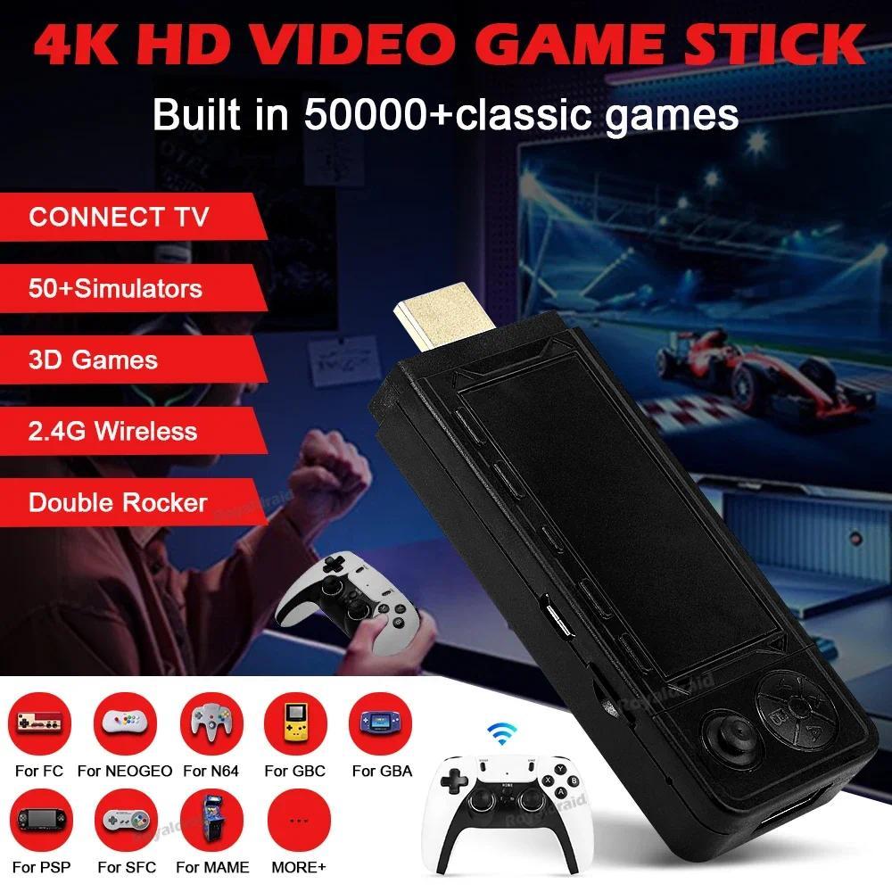 128G 256G X9 PRO GameStick 4KHD TV Video Game Consol 3D Games For PSP/PS1/N64/NDS 40+Simulators Retro Games Dual 2.4G Controller - Image 4