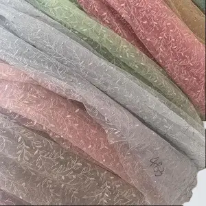 Tile Motif Brokat Motif Mutiara Gliter [ Tile Bordir ] Kain