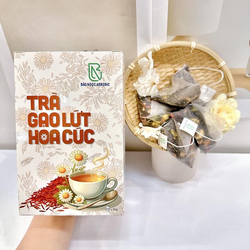 COMBO - 2 HỘP TRÀ GẠO LỨT HOA CÚC - BẢO NGỌC AEROBIC 4