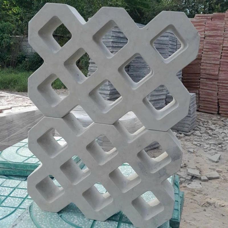  Khuôn đúc gạch bê tông trồng cỏ 8 lỗ 