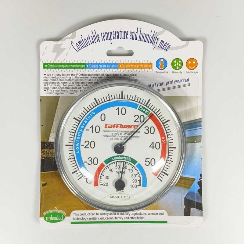 Taffware Analog Thermometer Hygrometer Temperature Humidity - TH101B Baterai Digital Jarum Pc Suhu Termometer 6