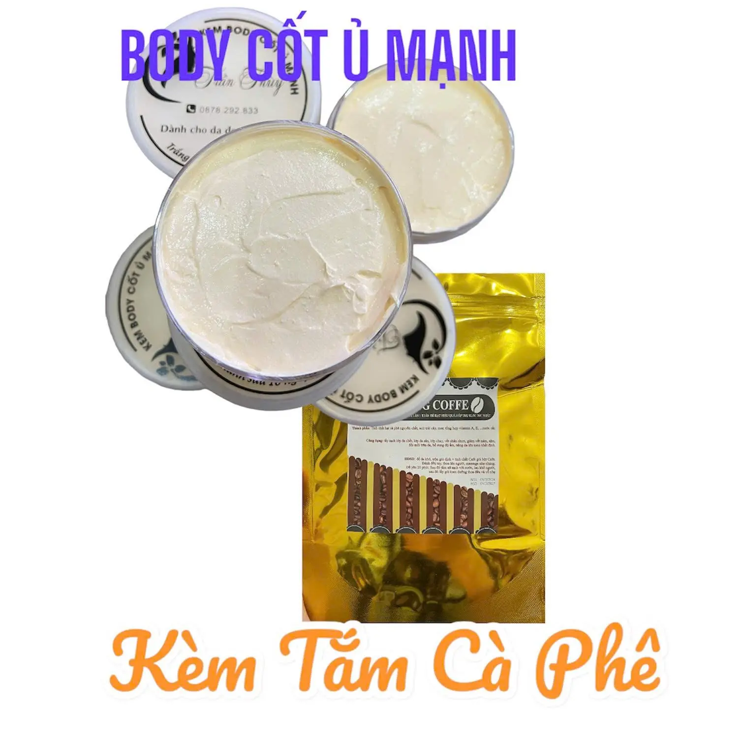 200G Kem Body cốt ủ mạnh (kích Tẩy) Làm Đẹp Da Dưỡng Da Body Women Nữ
