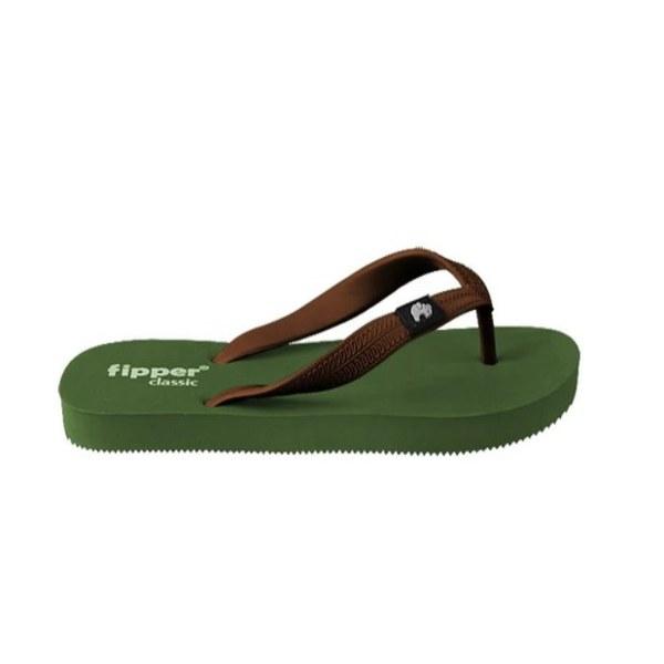 Sandal Fipper Classic Green Army Brown Bold Original 1