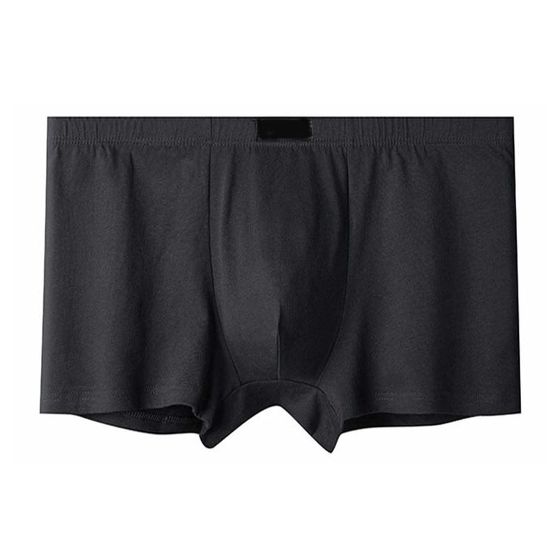 Men Boxer Underwear Elastic Waist High Elasticity Breathable Loose Fit U-Convex Boxer Briefs Home Sleep Daily Wear 4