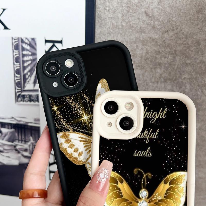 Casing Untuk Realme C2 2019 2020 C1 2018 C11 2020 C11 2021 C12 C15 C17 C20 C20A C21 C21Y C25 C25s C25Y C2s TPU Pro Kamera Artistik Berkilau Kupu-kupu Casing Soft Cover 1
