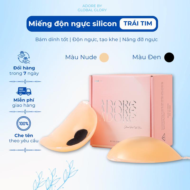   DEAL MỞ BÁN  Miếng Dán Ngực Adore Silicon Cài Trước Nâng Ngực Tạo Khe Bám Dính Tốt Có Thể Tái Sử Dụng 