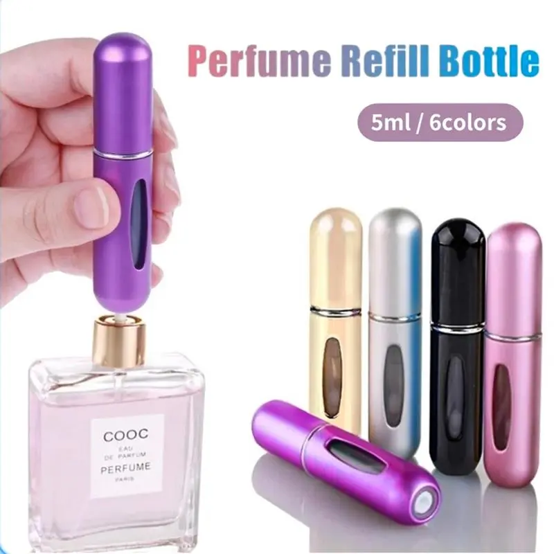 Mini Perfume Refillable Bottle Perfume Spray Bottle Travel Perfume Atomizer 5ml Perfume Bottle