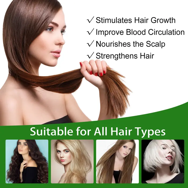 EELHOE Rosemary Moisturizing Hair Care Essential Oil, Prevent Hair Breakage Nourish Scalp Hair Growth Hair Care Essential Oil 3