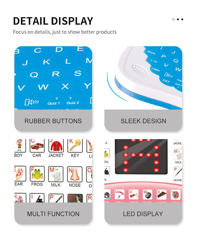 Product Introduction of Learning machine notebook computer children's electronic preschool language education toy 3