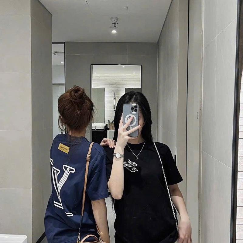 Áo phông chất liệu cotton hai chiều Lv bản cao cấp 0