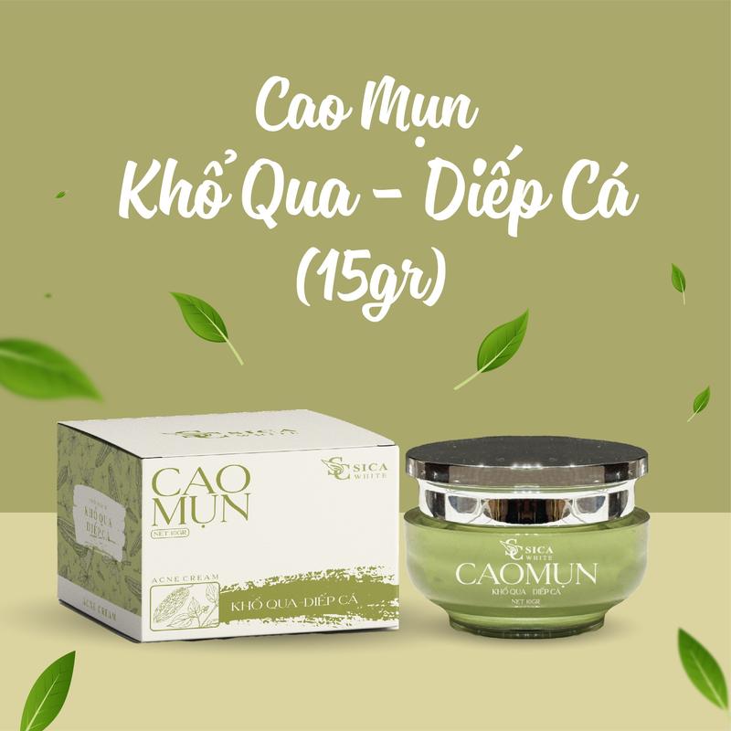 [D37] Cao Mụn - Khổ Qua & Diếp Cá (15gr) Kem Mụn Lotion Hỗ Trợ Da Dầu Mụn ( Không Đỏ - Không Sưng - Không Bong )