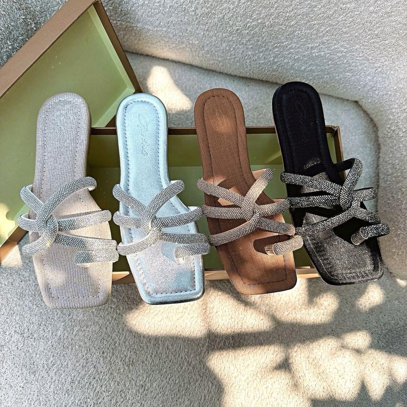 Gạo.Shoes - (35-42) Dép Lê Nữ, Dây Đá Chéo Chữ X TO DÀY ÊM, Xỏ Ngón Cái, Đế Chống Trơn Trượt DéP GiàY