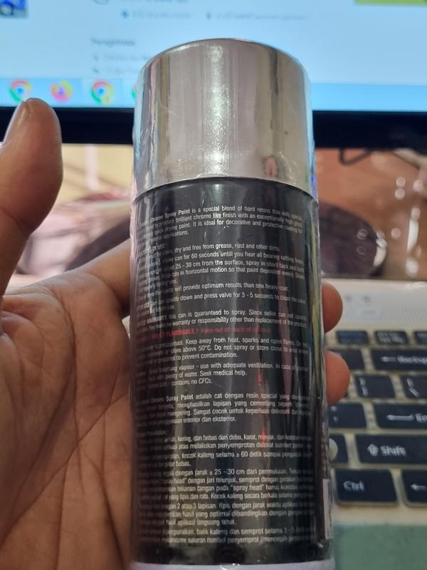 Cat Semprot PILOK RJ GOLD CHROME 150ML EMAS SILVER KRUM BRON 3