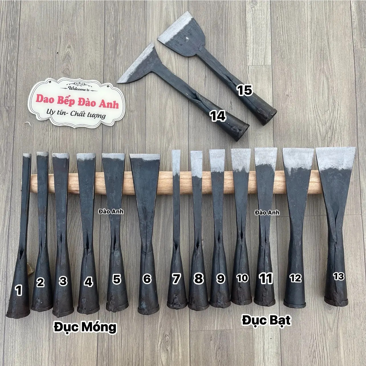 Đục gỗ làm nhà đục tông nhíp xe sắc bén