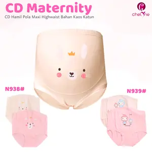 Chelyne CD Hamil Maternity N939 / N938 Celana Pola Maxi Highwaist Dengan Motif Kartun - Cotton High Quality
