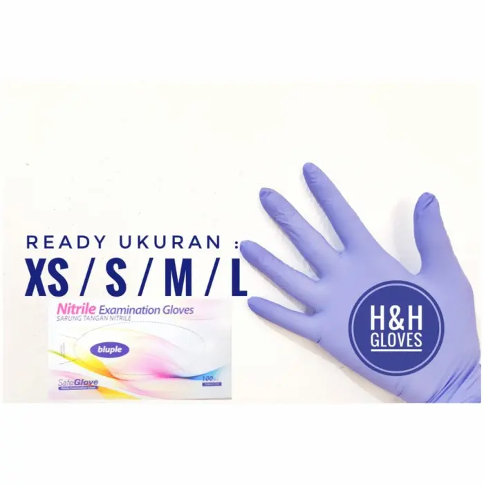Sarung tangan nitril examination gloves(safe glove) 0