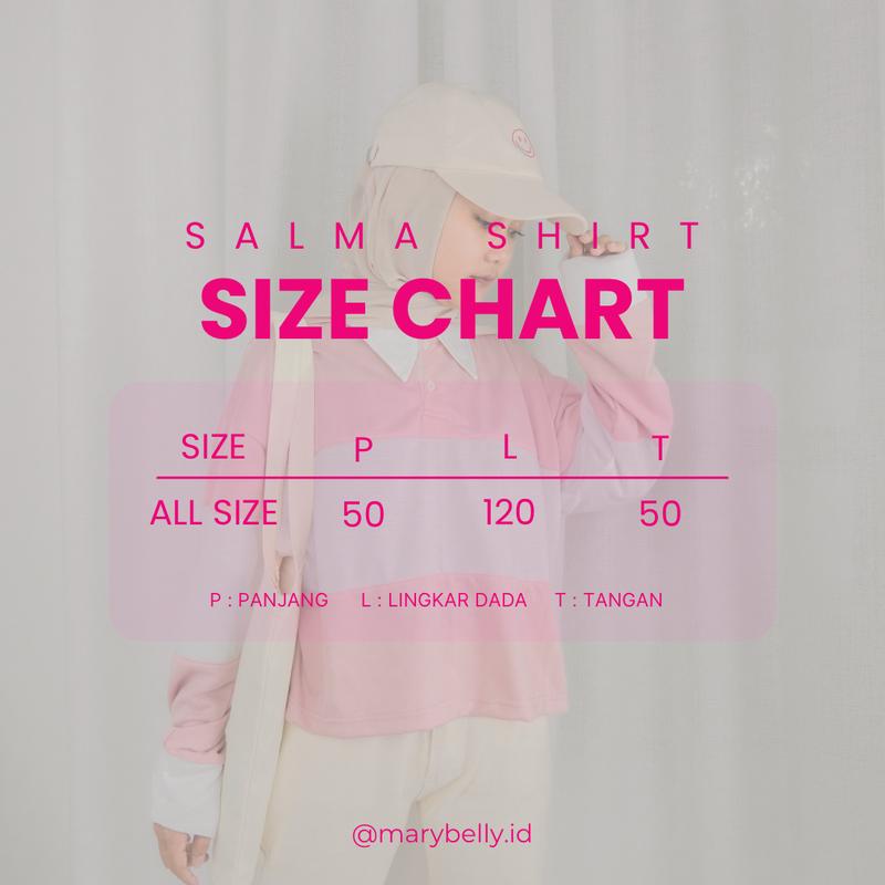 Product Introduction of SALMA Atasan Tshirt  Kaos Polo Crop Babyterry Panjang Wanita 0