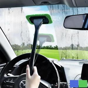 Cepillo limpiador de parabrisas de auto, Herramienta de limpieza de ventanas de auto de mango largo, Herramienta profesional de limpieza de autos, Suministros para el cuidado del interior del auto