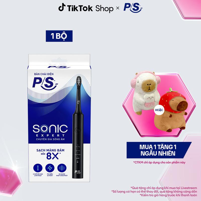 Bàn Chải Điện P/S Sonic Expert Chuyên Gia Sóng Âm - Công Nghệ Sóng Âm, Chải Sạch Mảng Bám Tới 8X [1]