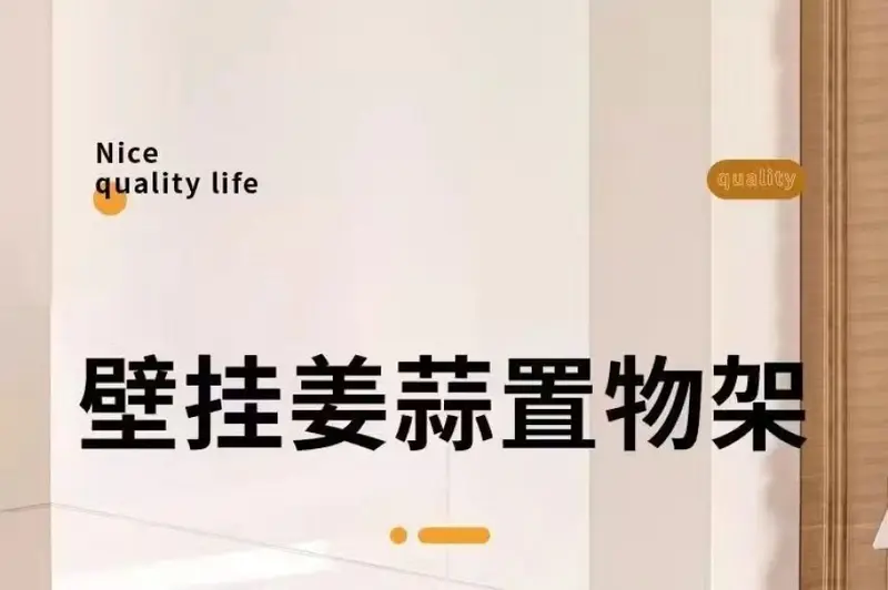 Product Introduction of Giá Để Đồ Nhà Bếp, Giá Để Gừng Và Tỏi, Giá Để Đồ Hai Lớp, Không Cần Đinh, Treo Tường, Giá Thoát Nước Gia Vị Rau Củ, Dụng Cụ Hữu Ích 0