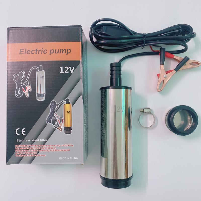 Bơm Chìm Mini 12V, 24V, Bơm Dầu, Bơm Nước, Đường Kính 3,8Cm