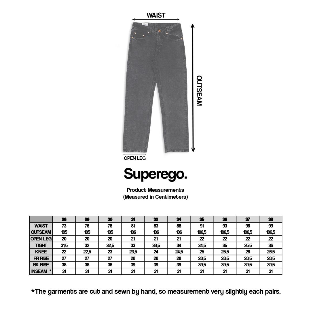 Superego Denim Reguler Pants Black Obsidian SBSF01A