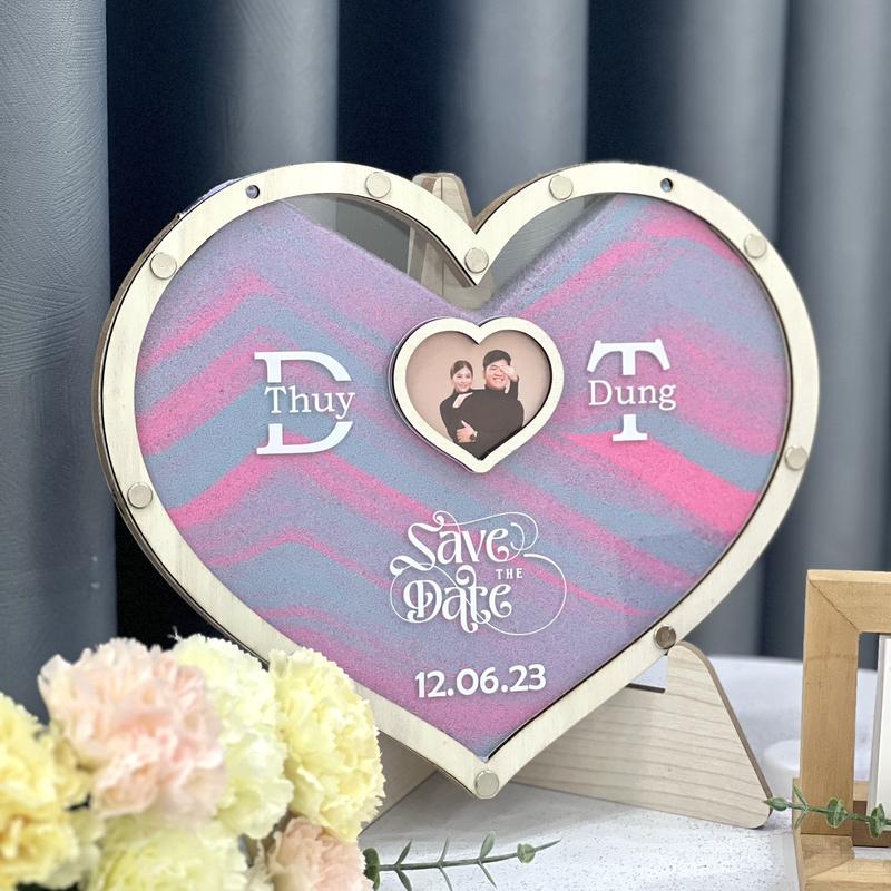 Khung Rót Cát Hình Trái Tim Thiết Kế Theo Yêu Cầu - Dailymemint