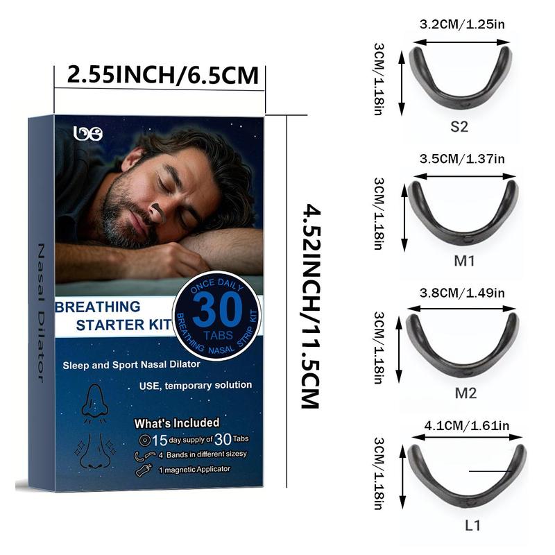 Nasal Dilator, 1 Set Nasal Dilator for Men & Women, Breathing Exercise Starter Kit, Fitness and Training Equipment for Home Gym 1